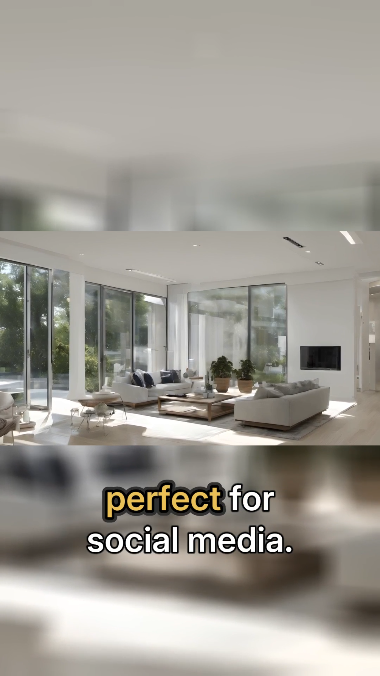 TowleVision Shorts Pack example showing captioned vertical video text that says perfect for social media